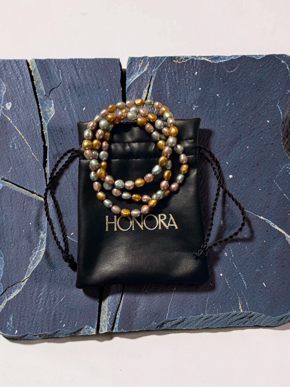 Honora Multicolor Pearl stretchy, stacked bracelets